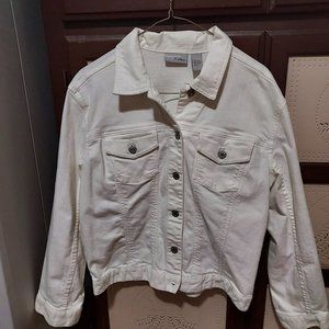 Chico's Platinum Denim Jacket